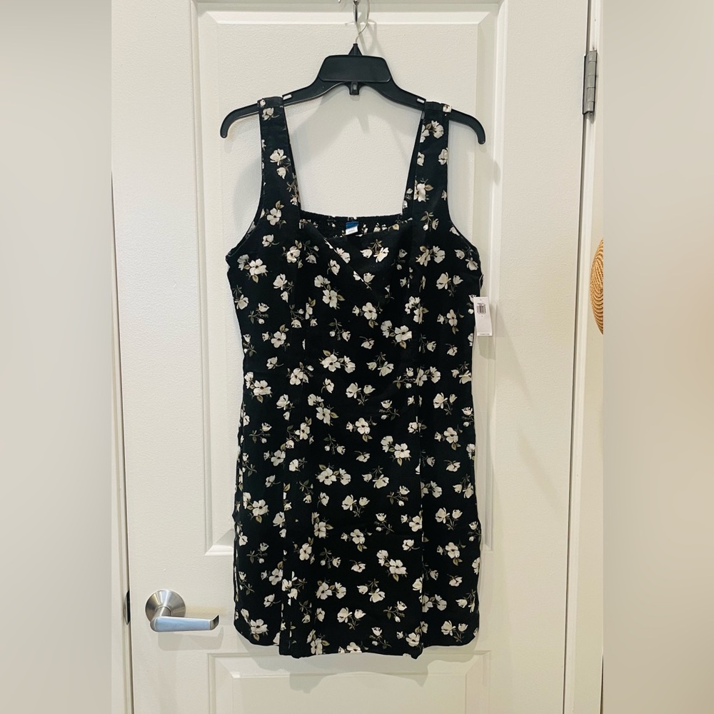 NEW…Old Navy Floral Linen Blend Dress - Picture 3 of 5